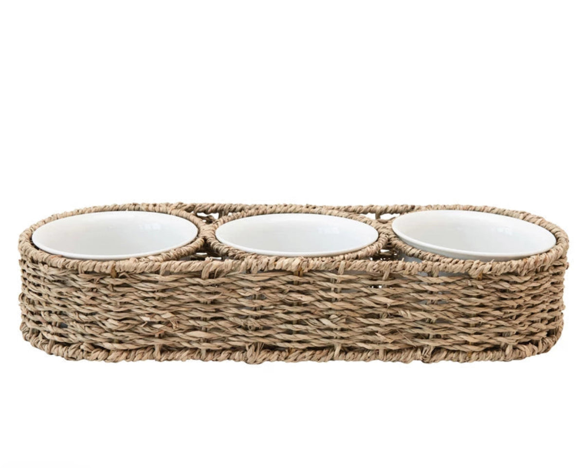 Seagrass Chip & Dip Tray