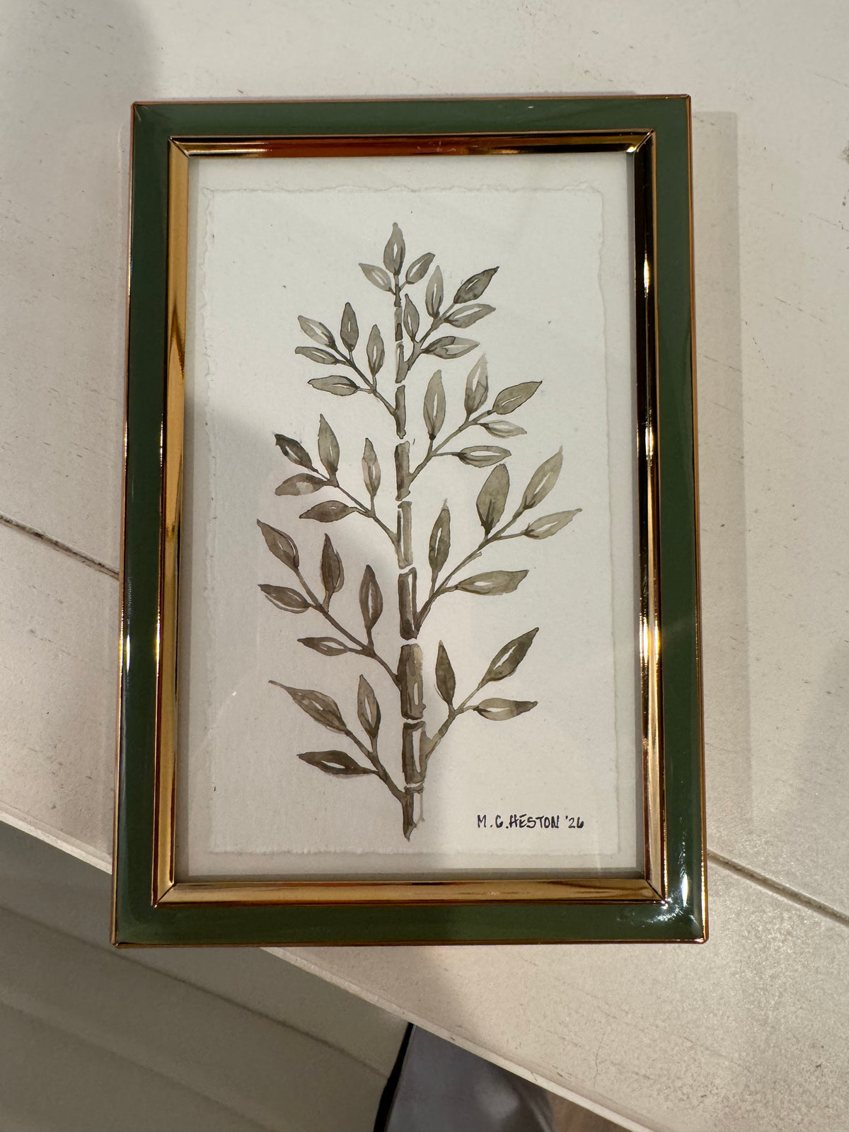 MGH Rectangle Framed Art Watercolor