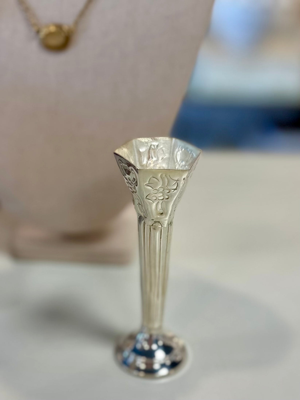 Silver Bud Vase
