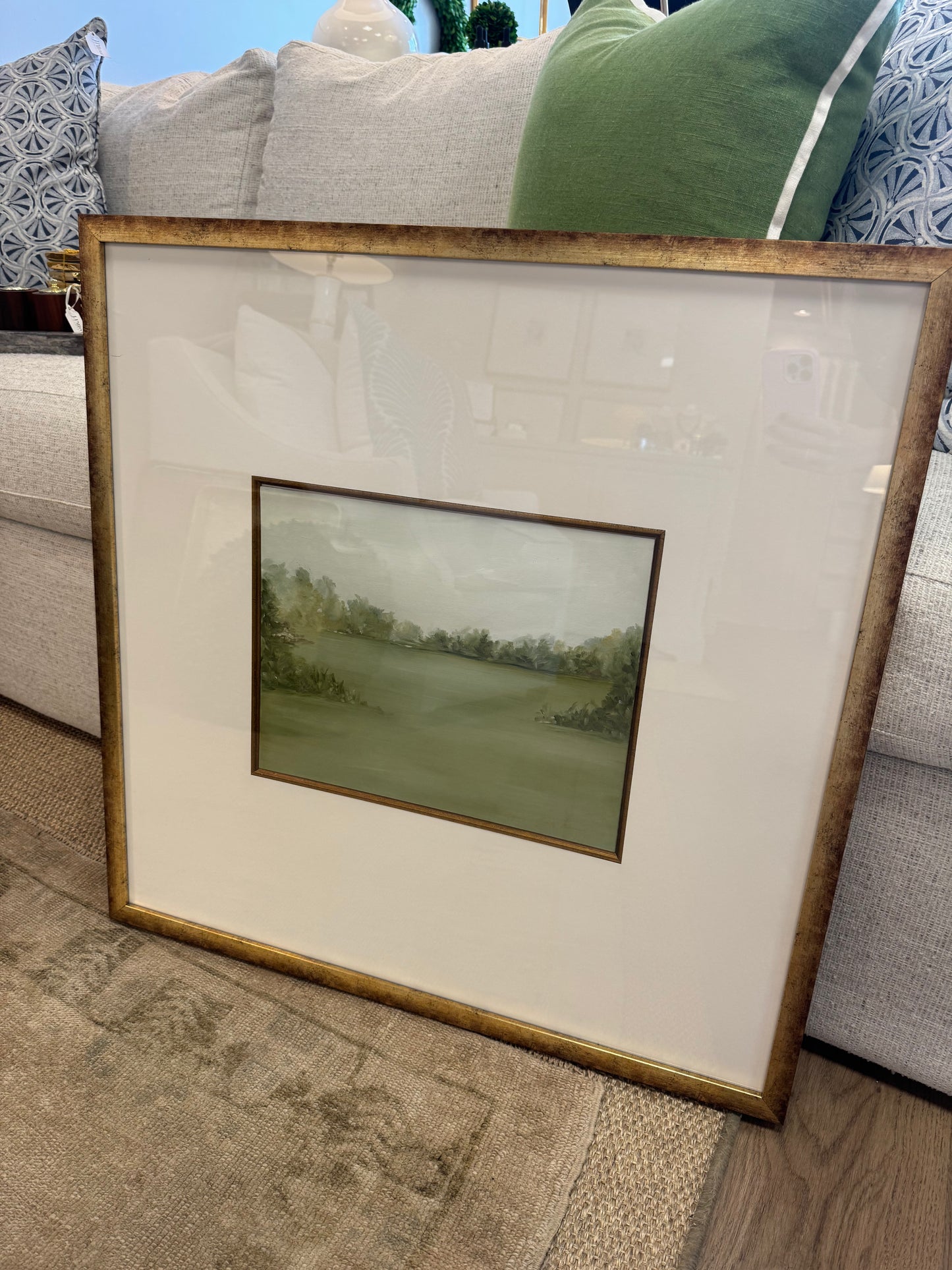 Lauren Foshee Green Pastoral Landscape