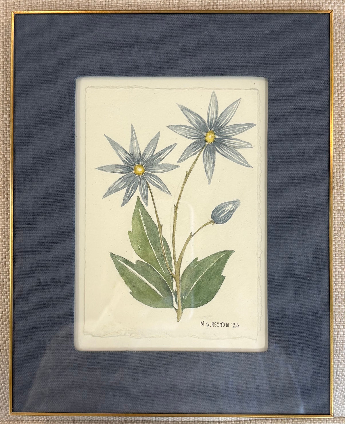 Blue flower