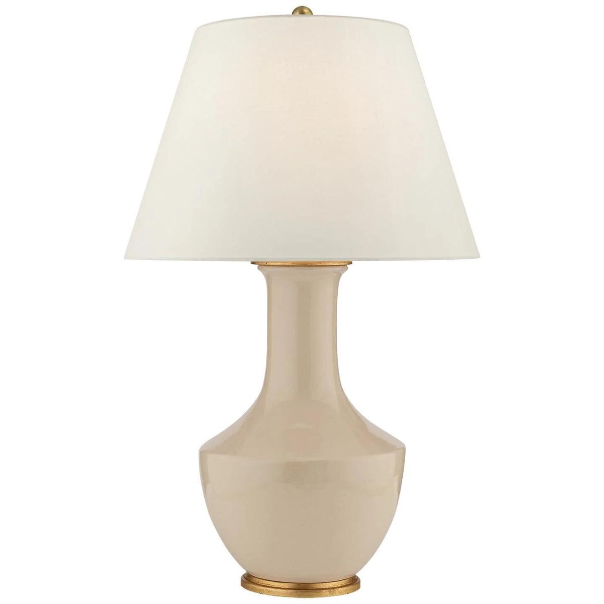 Lambay Porcelain Table Lamp in Coconut