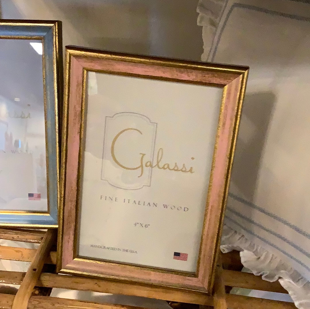Pink & Gold Florentine frame 4x6