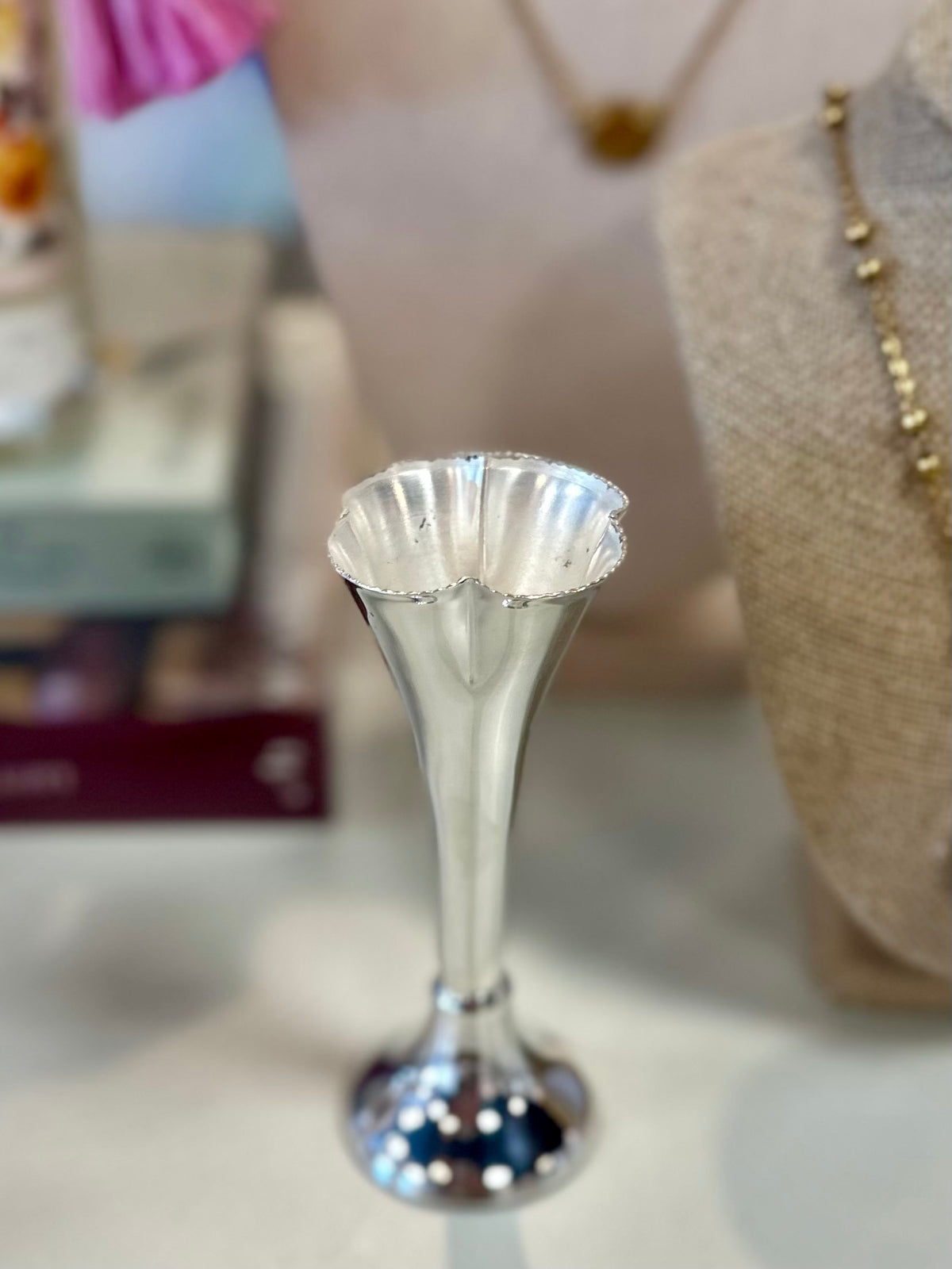 Silver Bud Vase