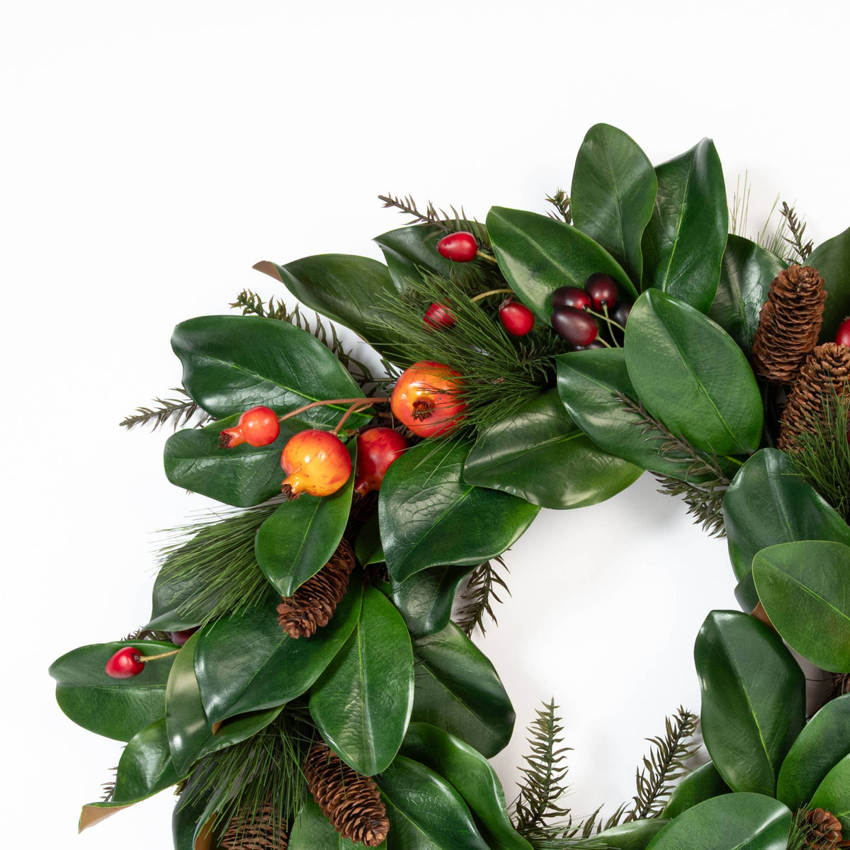 Magnolia Holiday Wreath - 24"