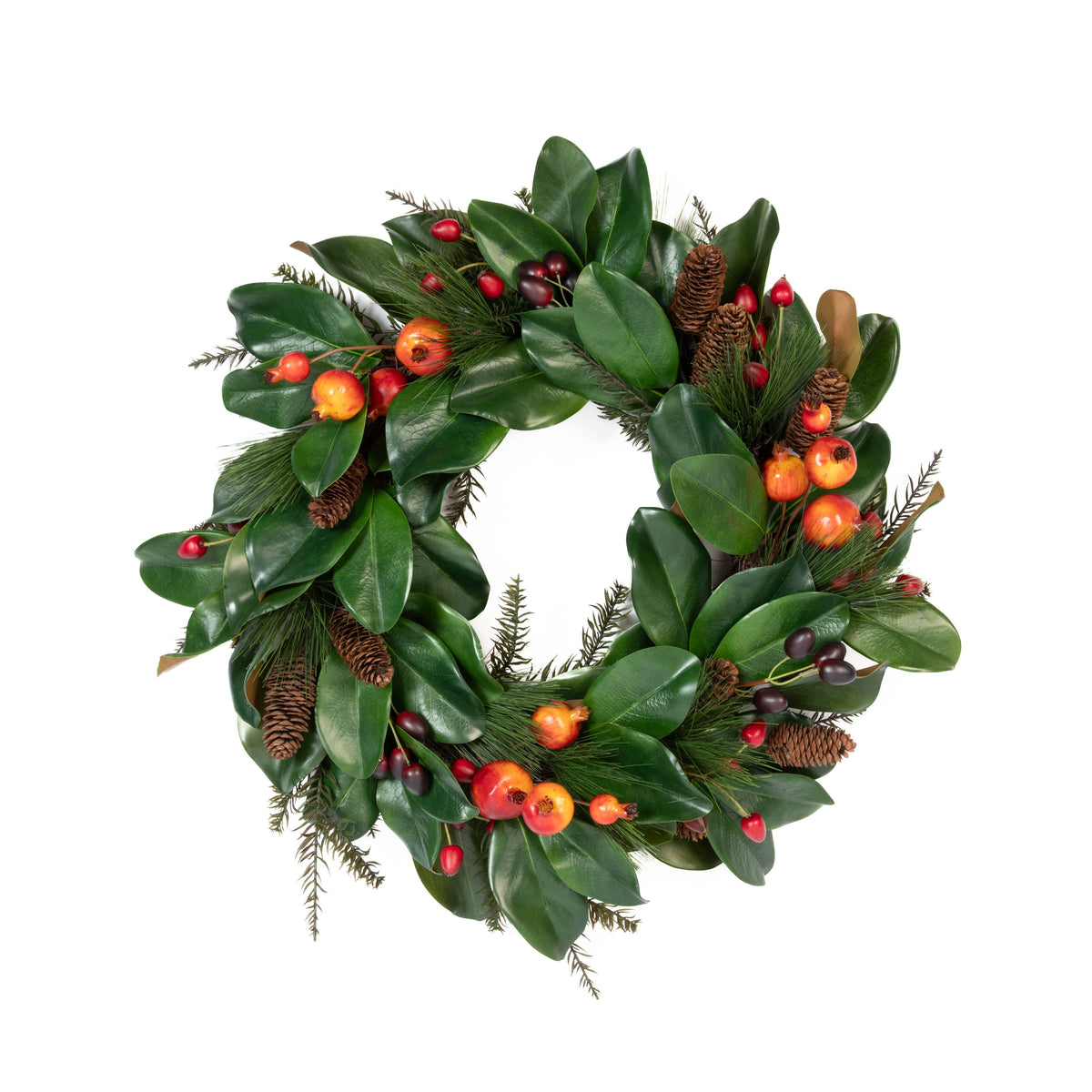 Magnolia Holiday Wreath - 24"