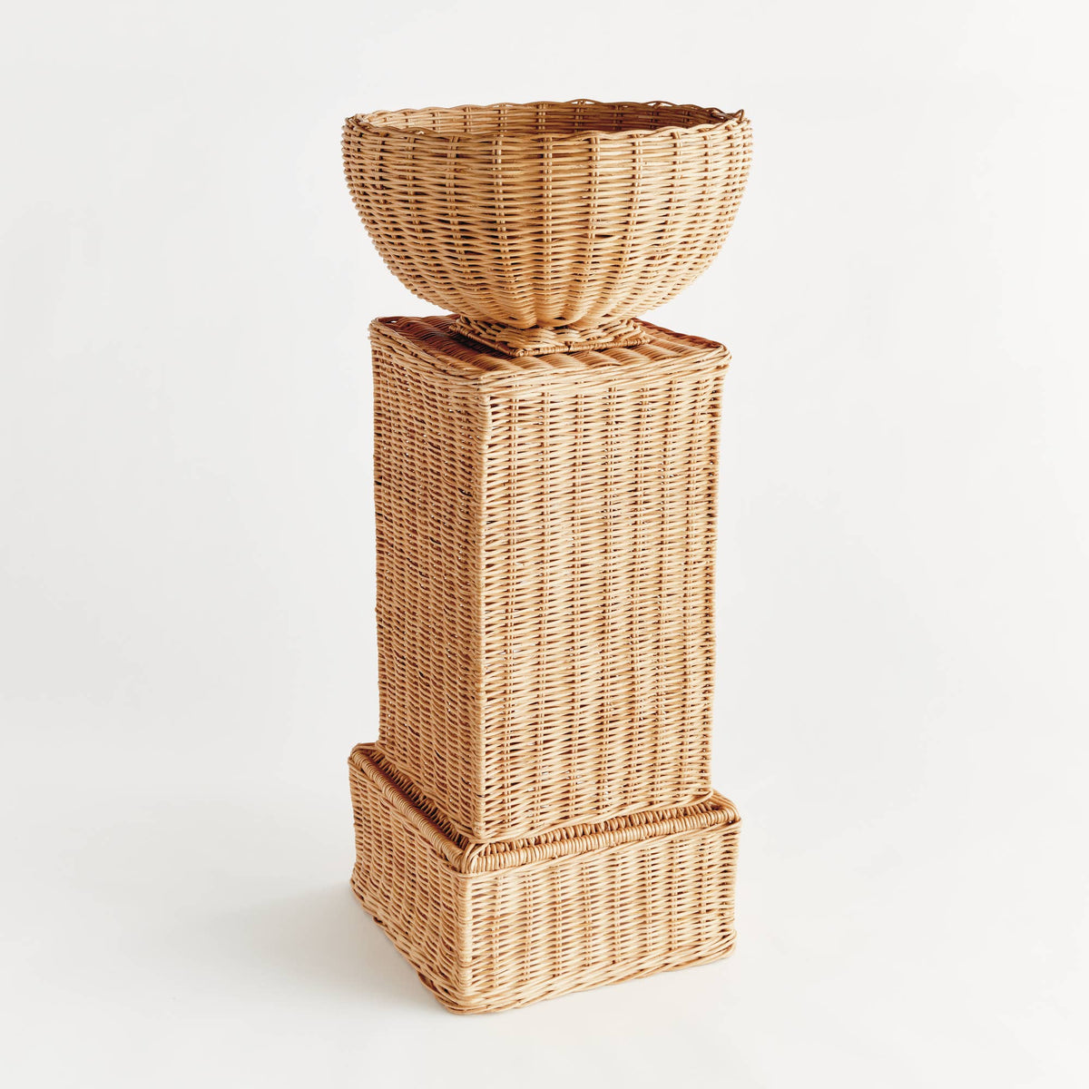 Charleston Rattan Pedestal Short