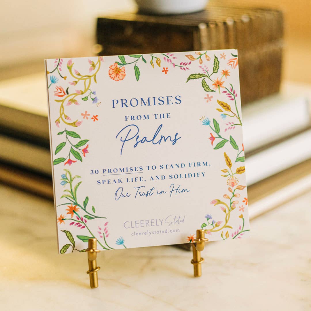 Promises from the Psalms w/Stand: Acrylic
