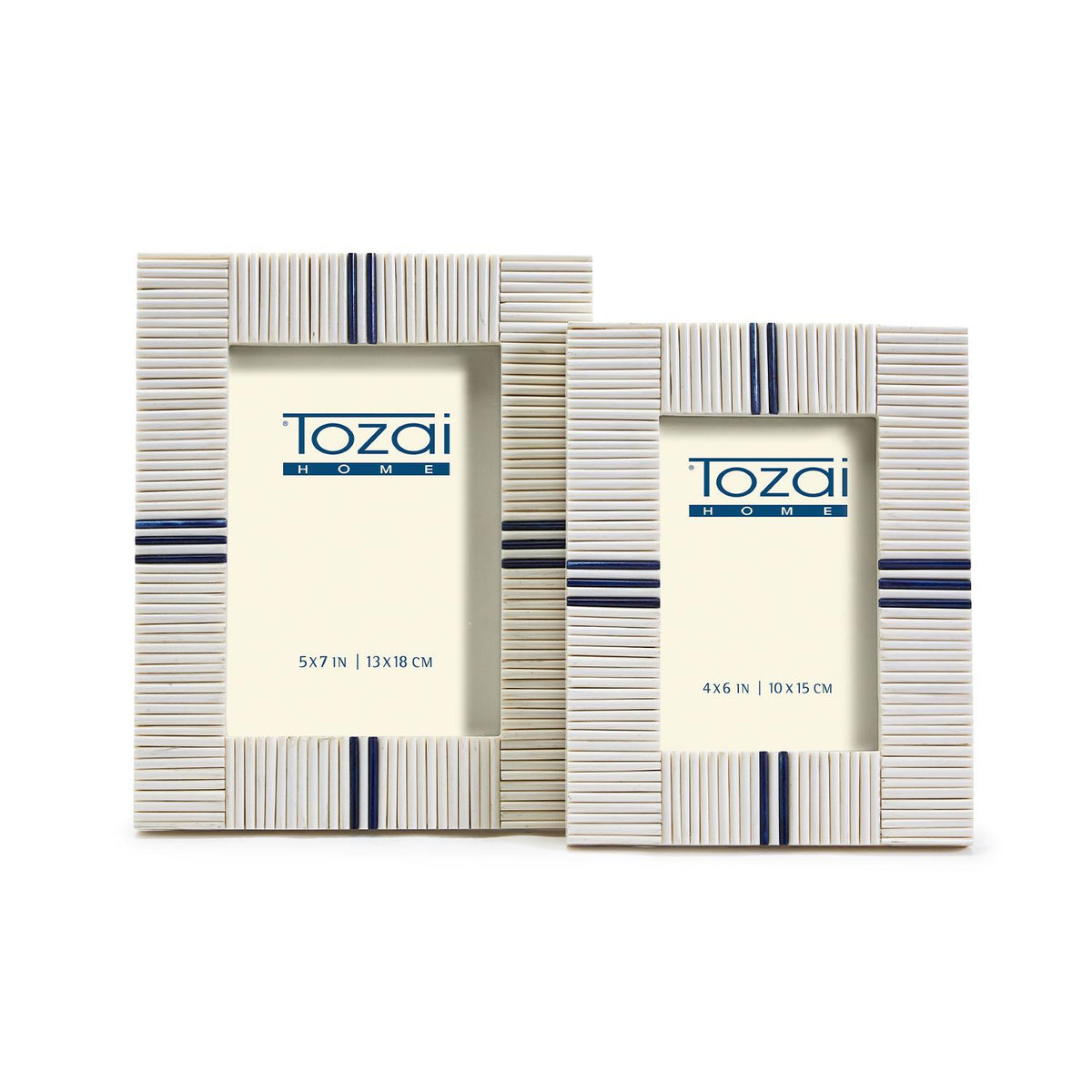 5x7 Cream/ Navy Frame