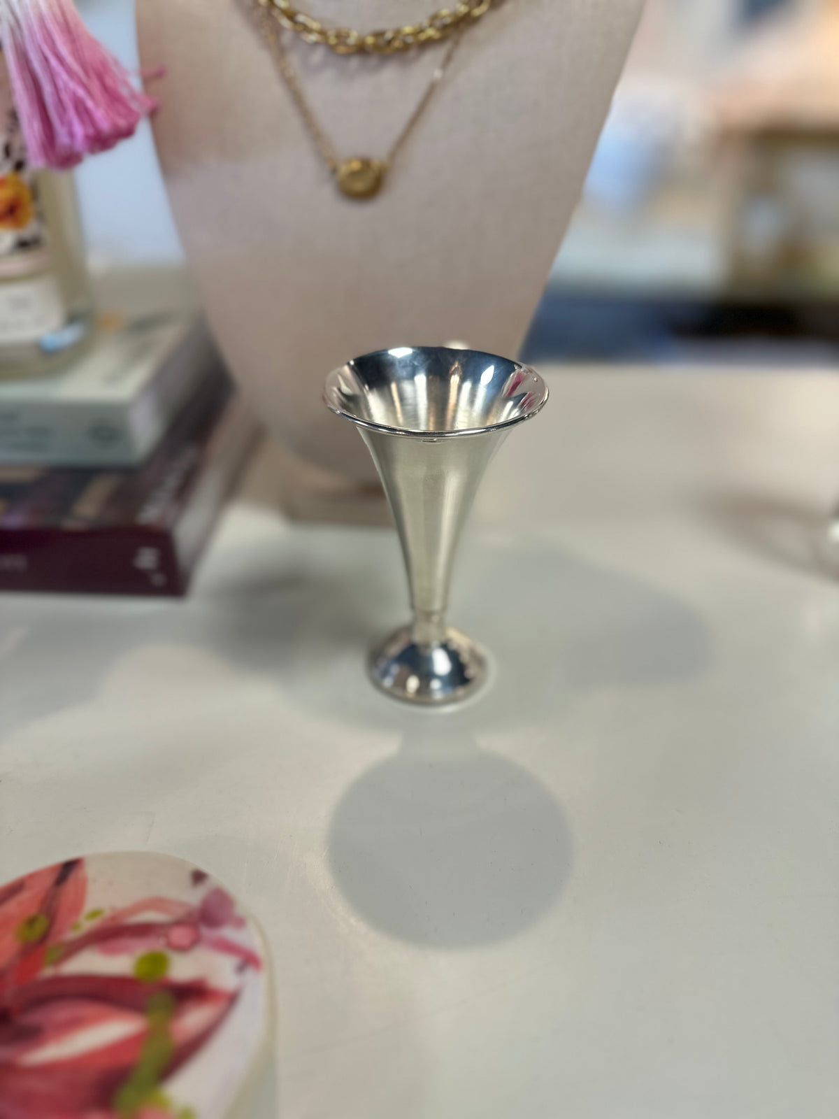 Silver Bud Vase