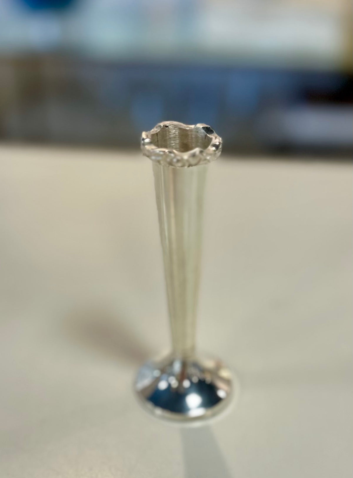 Silver Bud Vase