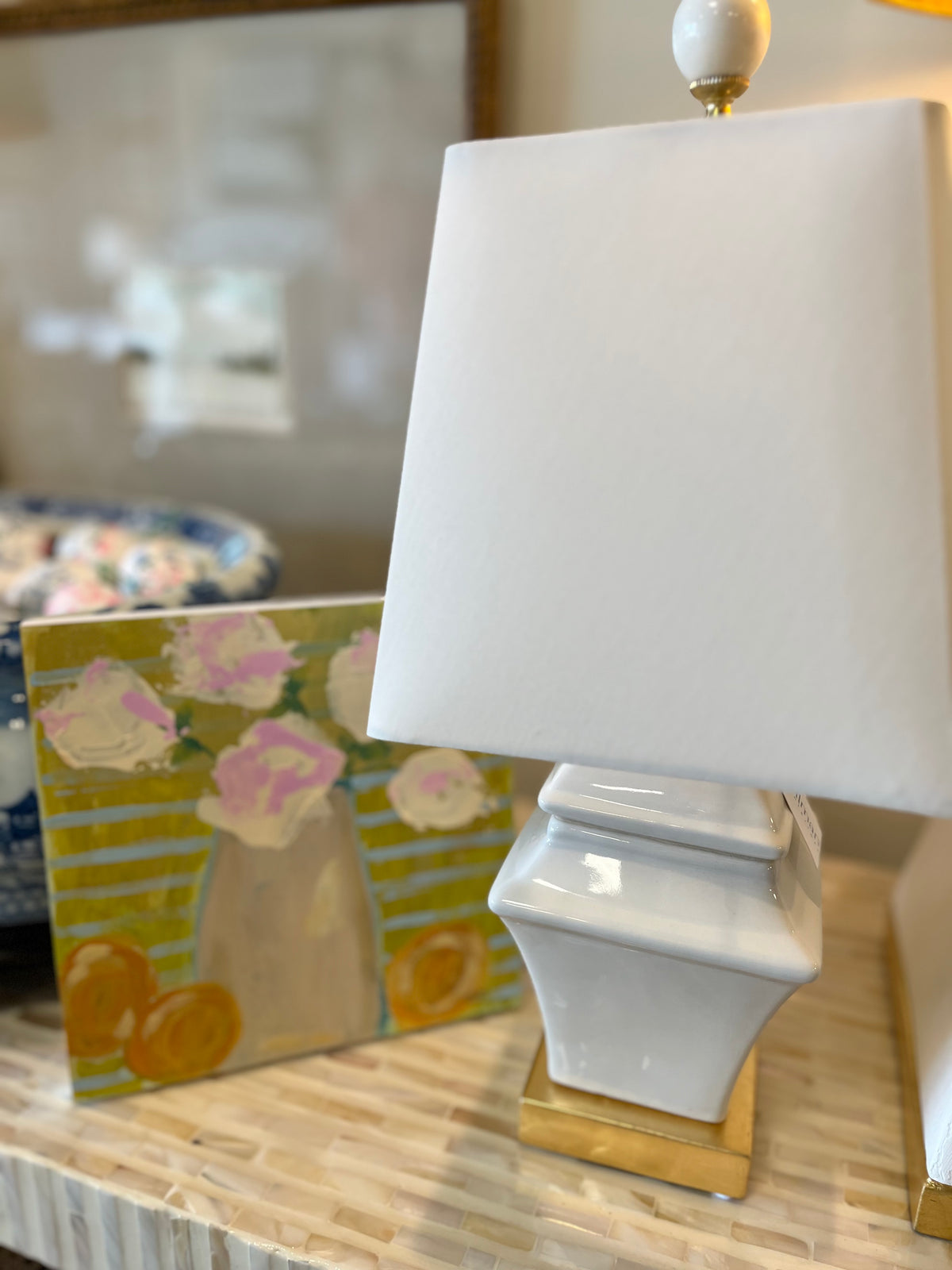 Floral and Citrus Wooden Canvas