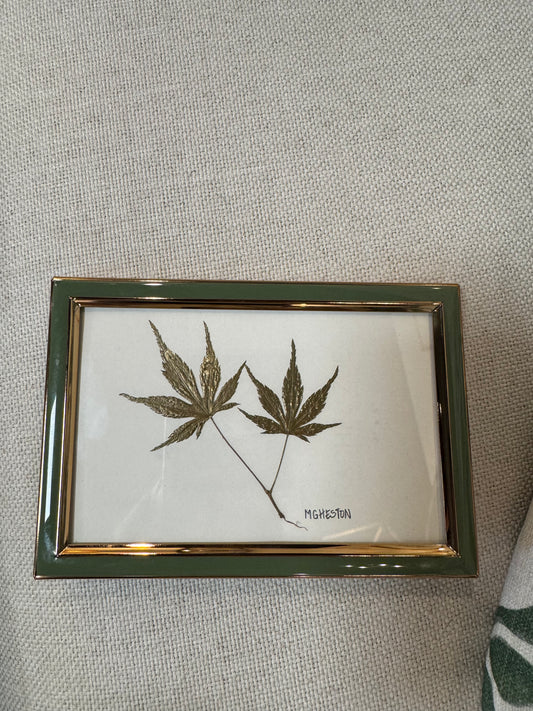 MGH Framed Gold Leaf Art