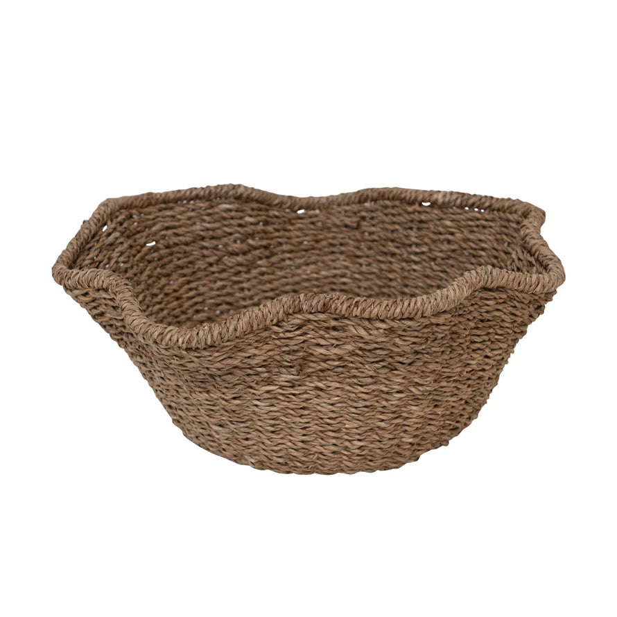 Natural Ruffled Bowl
