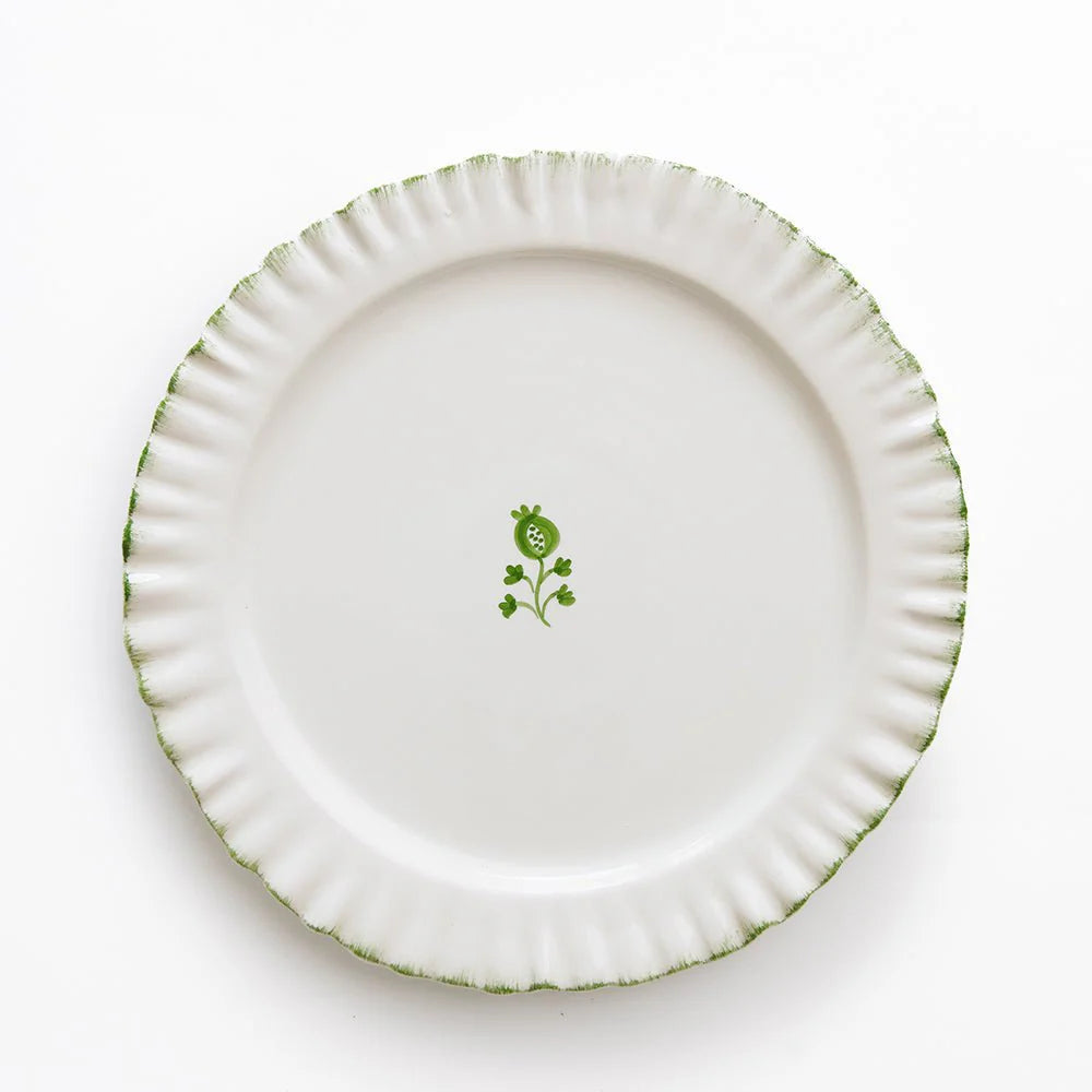 Ruffled Emerald Plate