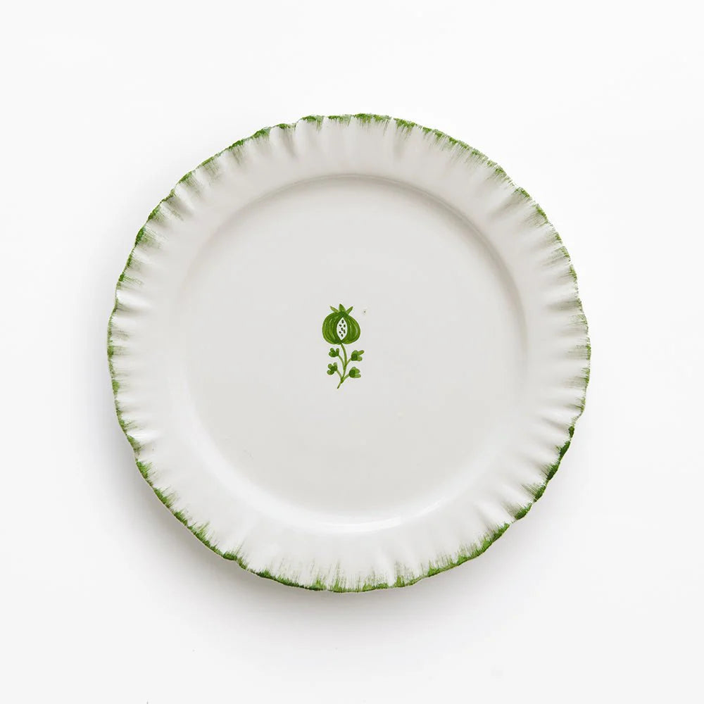 Ruffled Emerald Plate