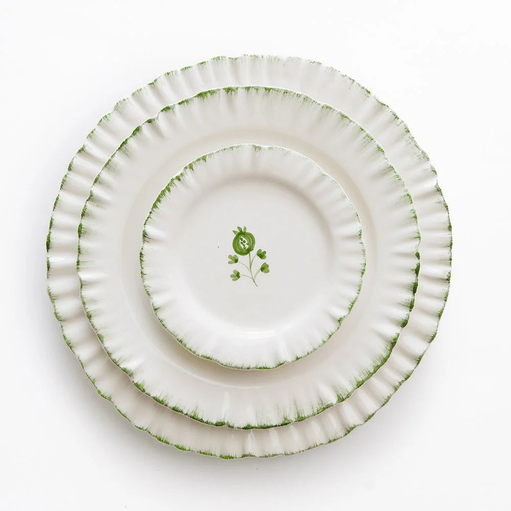 Ruffled Emerald Plate