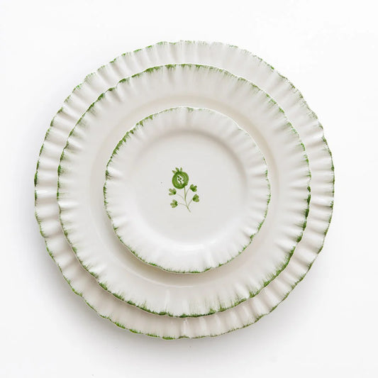 Ruffled Emerald Plate