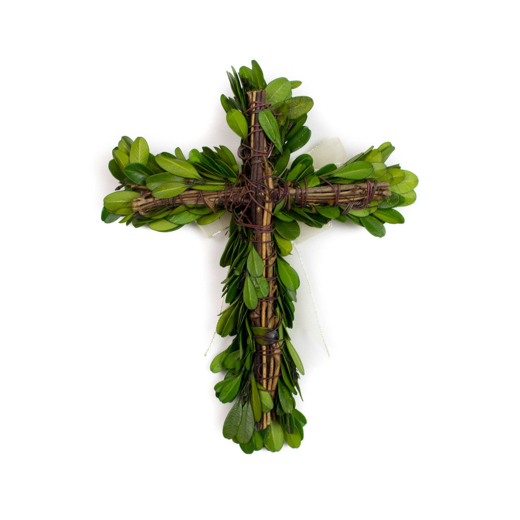 Preserved Boxwood Cross