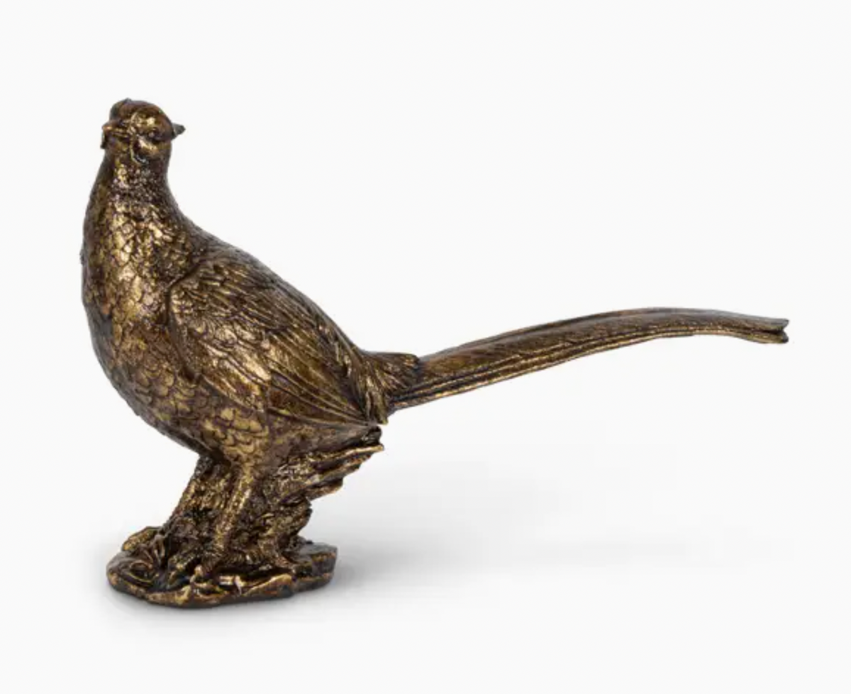 Bronze Resin Tabletop Pheasant