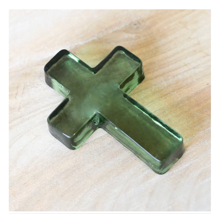 Glass Cross Green