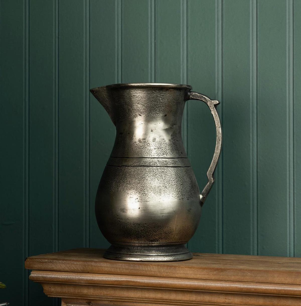 Antiqued Pewter Pitcher