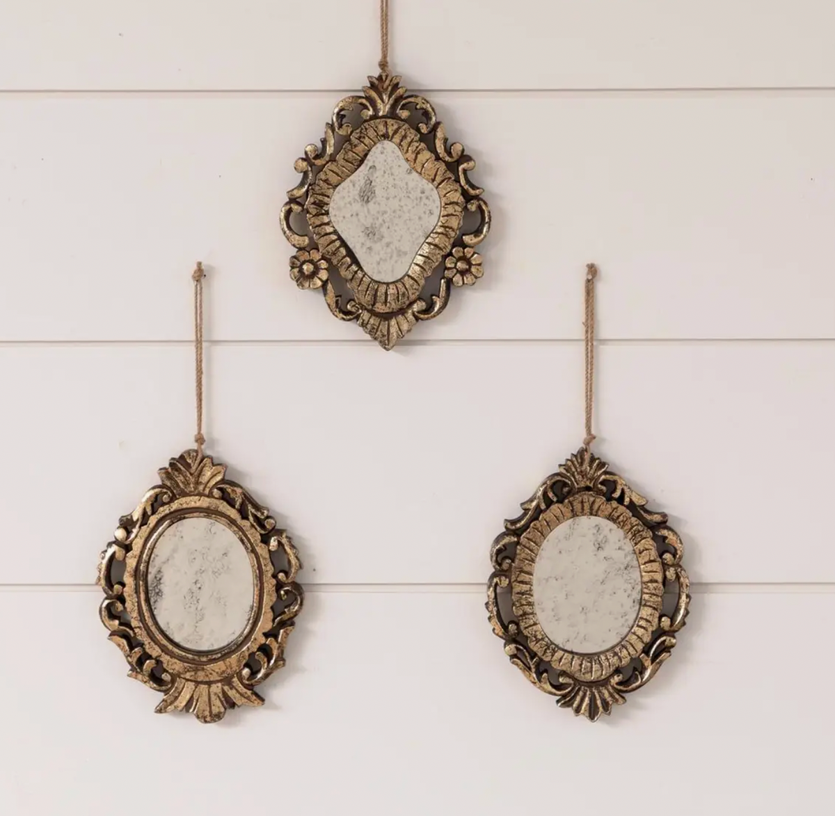 Mini Antiqued Mirror