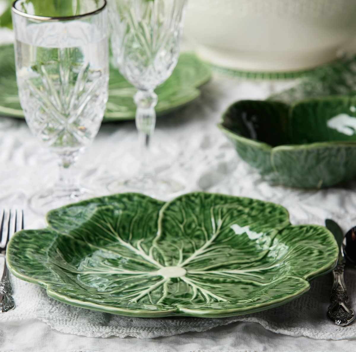 Le Jardin Cabbage 11" Dinner Plate