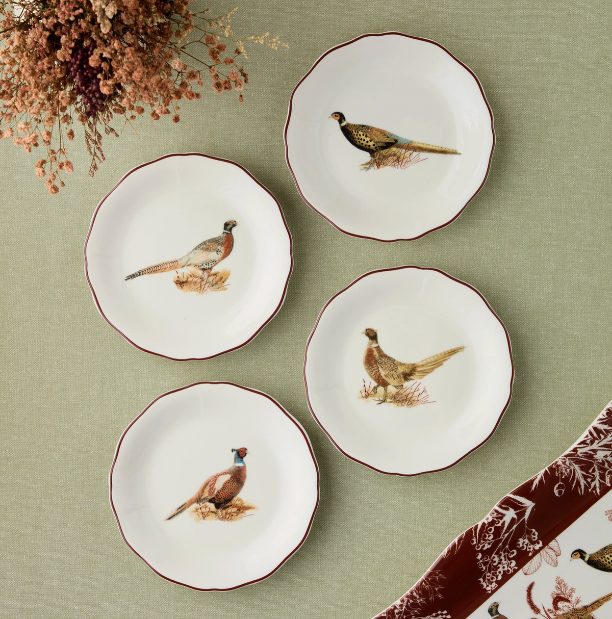 Pheasant Grove Canape Plate