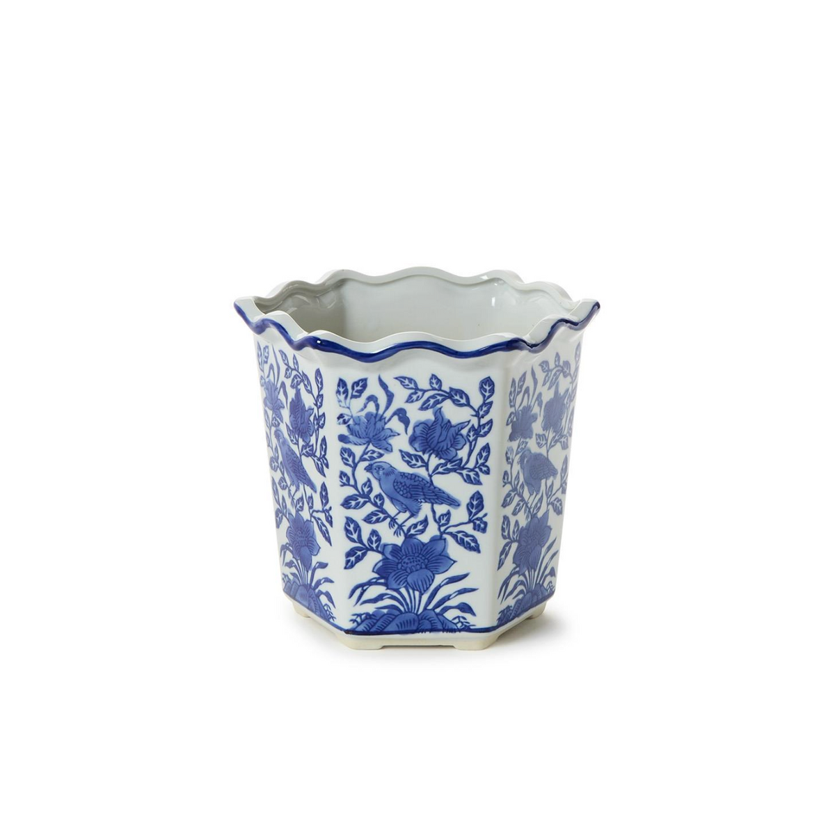 Blue and White Planters