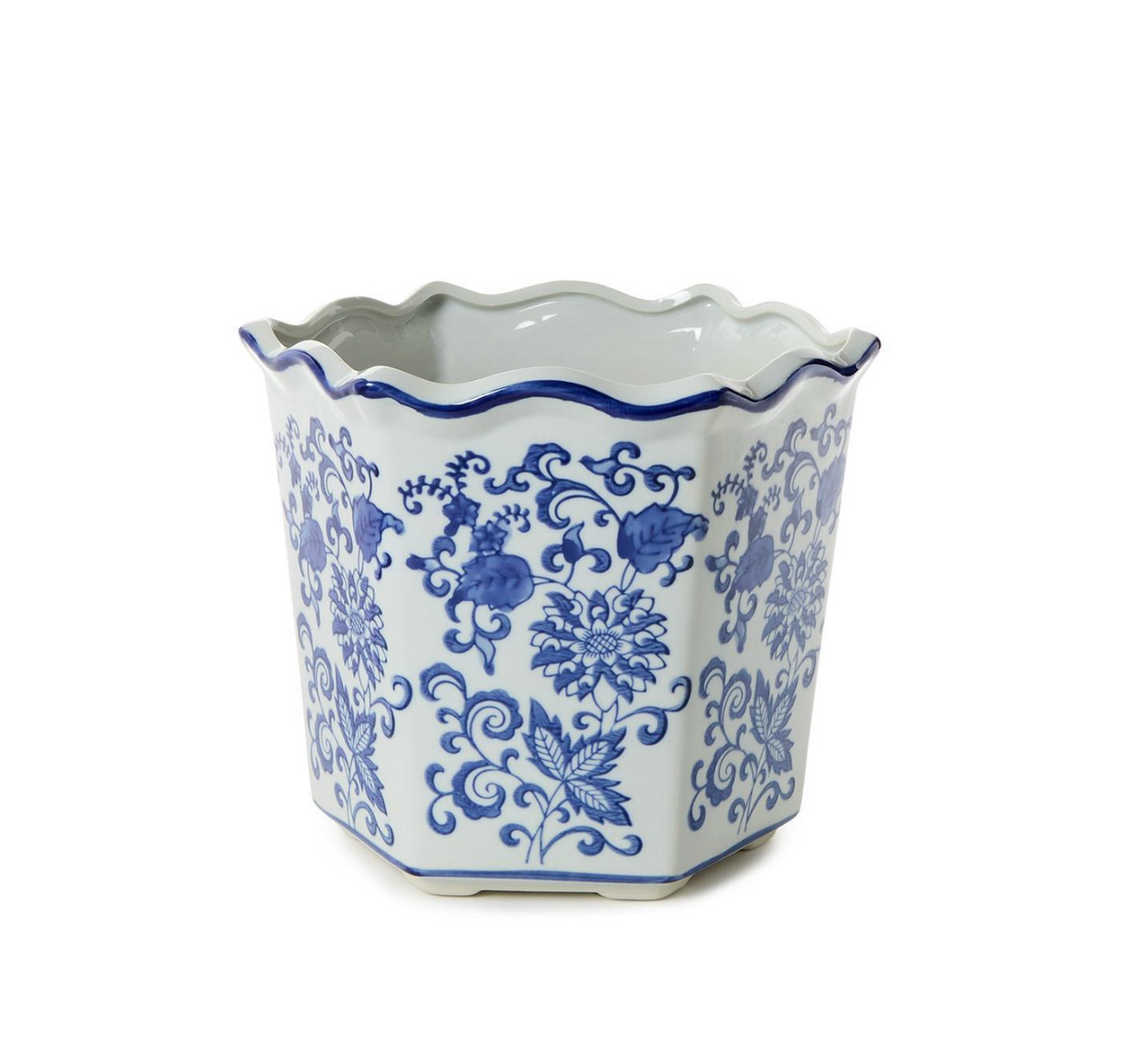 Blue and White Planters