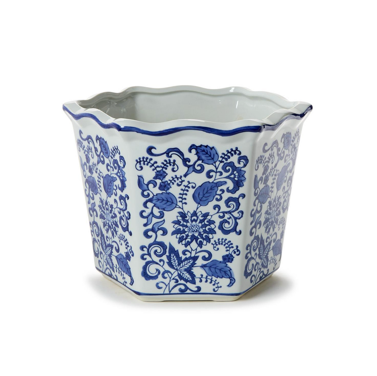 Blue and White Planters
