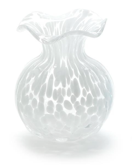 Ruffled Edge Spotted Vase