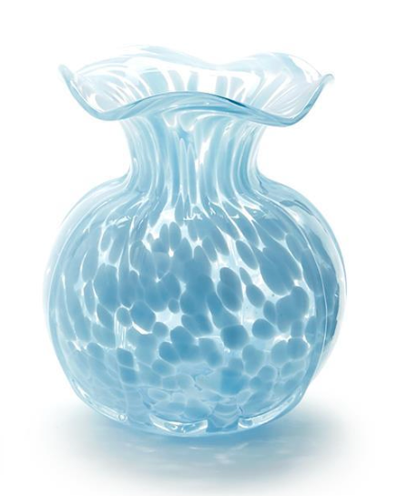 Ruffled Edge Spotted Vase