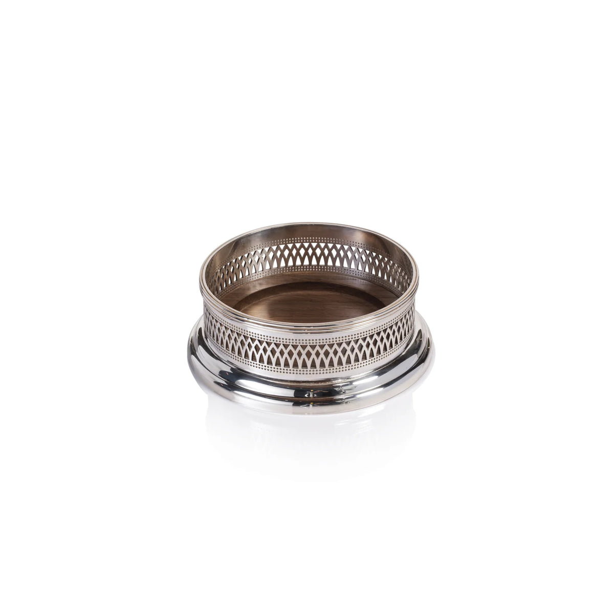 Silver Wine Bottle Coaster