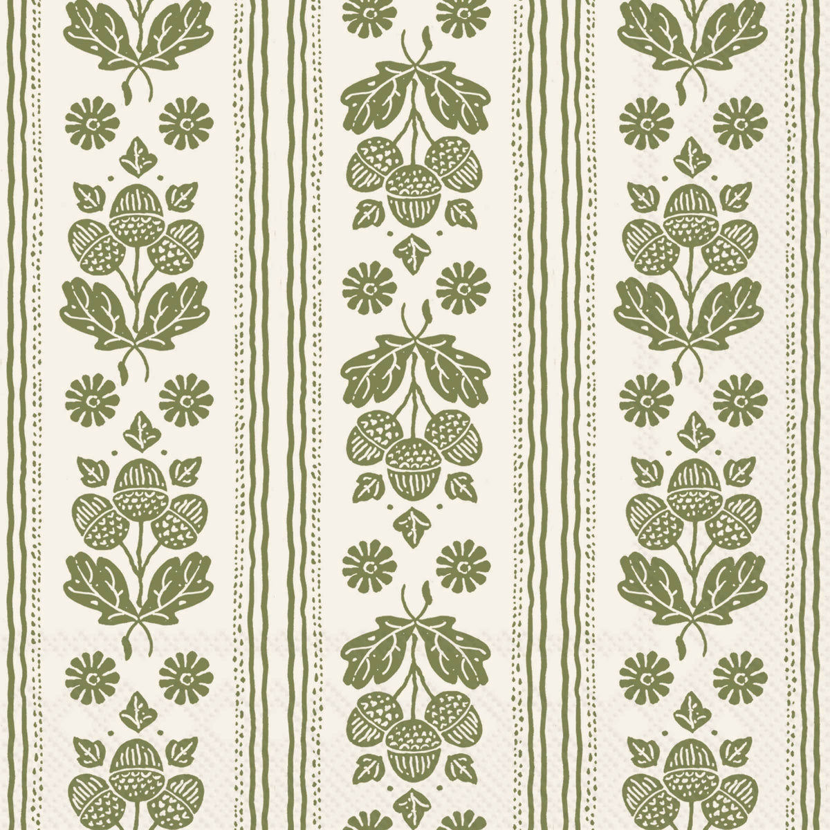Autumn Green Cocktail Napkins