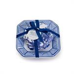 Blue and White Dish with Soap