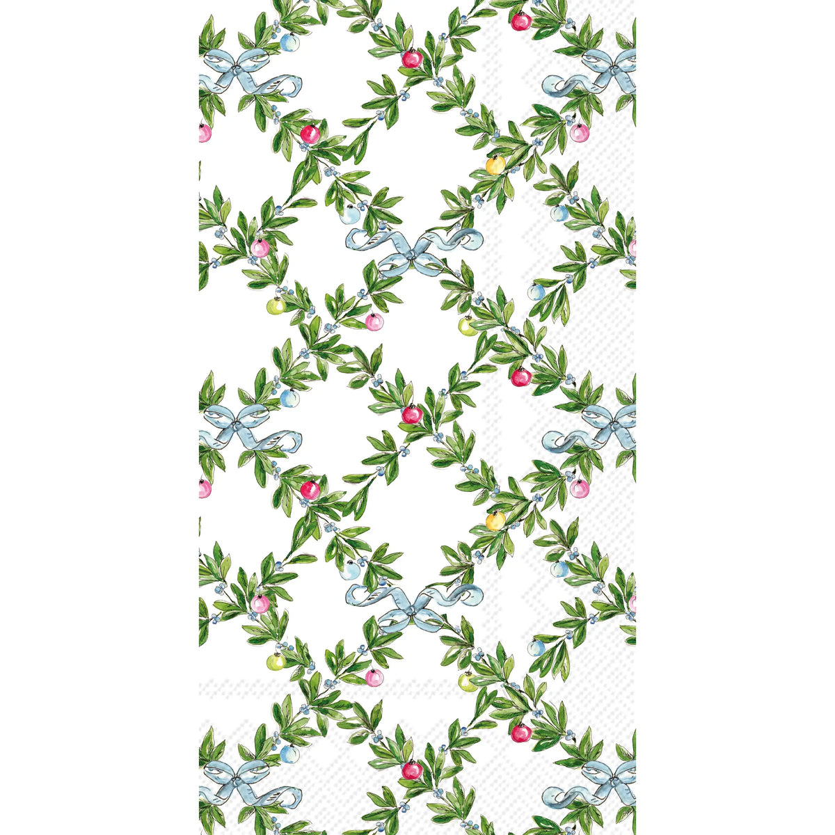 Christmas Boxwood with Ornaments Napkins
