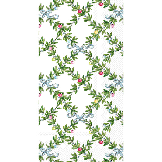 Christmas Boxwood with Ornaments Napkins
