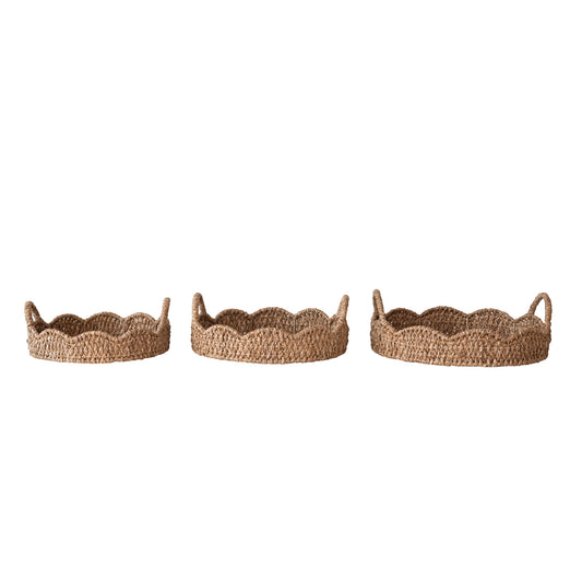 Round Scalloped Tray