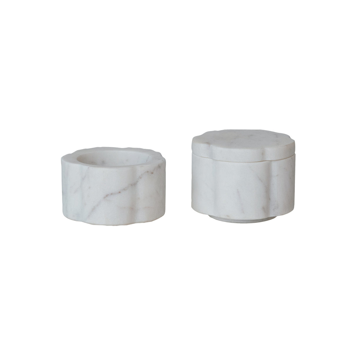 Marble Stackable Pinch Pots