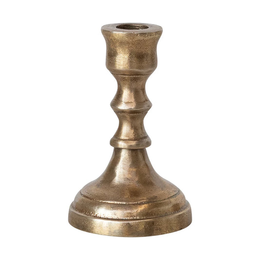 Antique Brass Taper Holder, Small