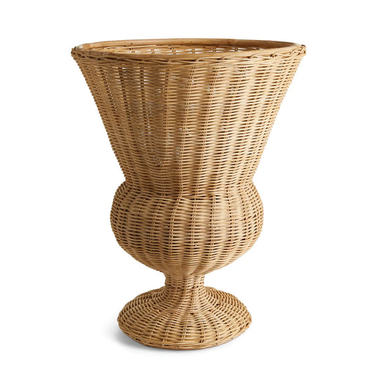 Wicker Footed Urn