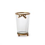 Antique Glass Vase with Bow